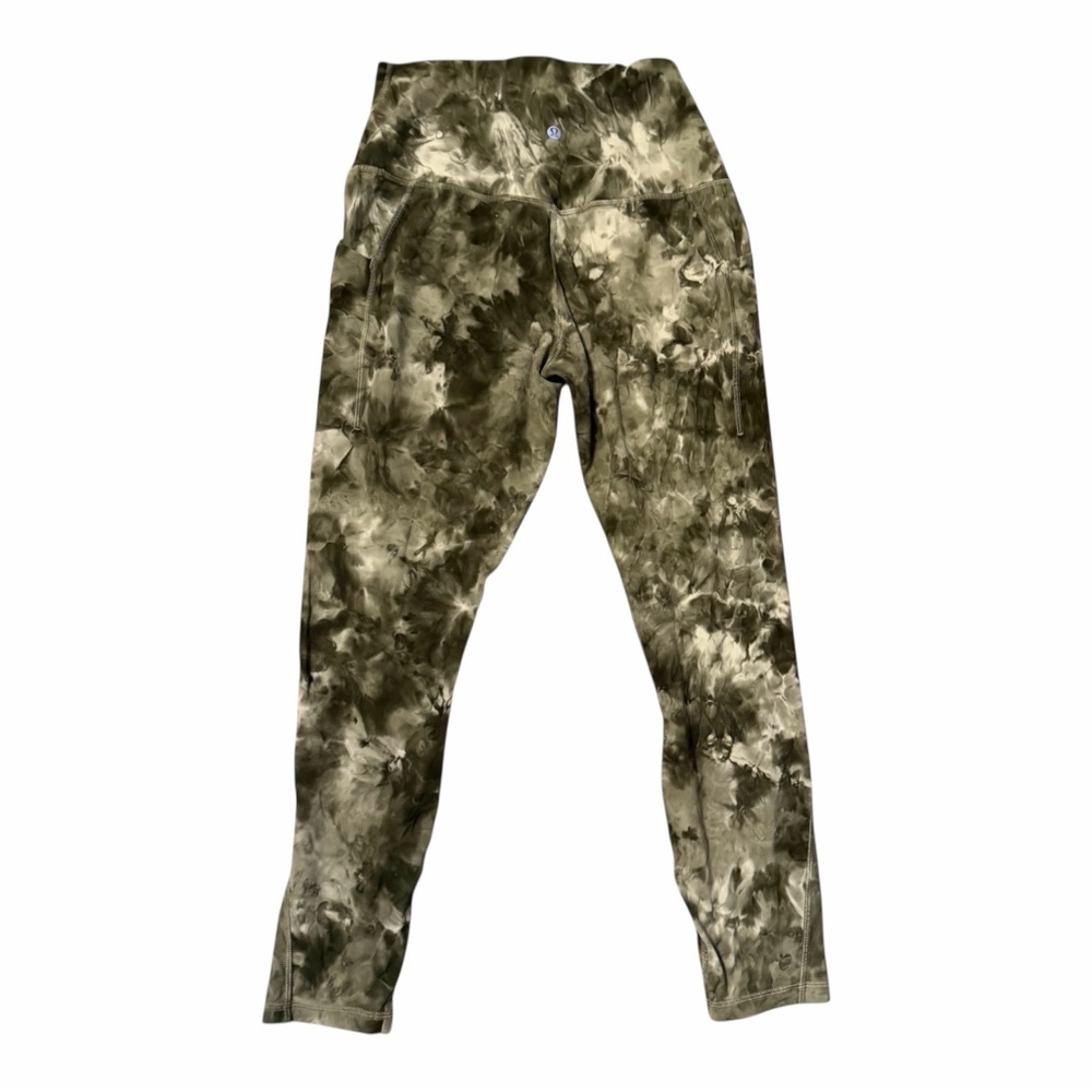 lululemon athletica Olive Green Tie-Dye High-Rise Leggings